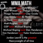 Jordan Leavitt Instagram - MMA math NEVER lies.