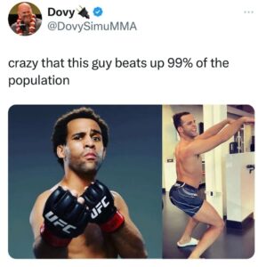 Jordan Leavitt Instagram - If you disagree... you're coping 🤡😏 #longlivethemonkeyking 70 million people I gotta worry about though... #mmamemes #ufc #bjj #boxing #jordanleavitt