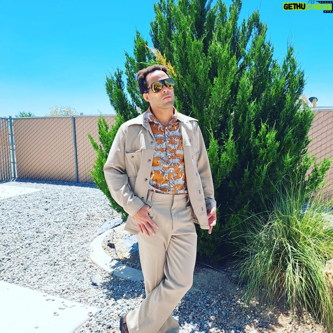 Jordan Leavitt Instagram - I'd say looking this good takes a lot of work but @pit_viper glasses and 50-year-old leisure suits do most of the heavy lifting 😎 #longlivethemonkeyking
