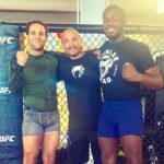 Jordan Leavitt Instagram - @josealdojunioroficial Your favorite fighter's favorite fighter. There a few athletes that are respected by every fighter. Jose Aldo is one of those few. Glad he took the time to take a picture 🙏 Also, He said my grappling is good 😎 High praise from one of the 🐐s #longlivethemonkeyking Olena is a woman of many talents... photography not included 😂 @kolesnyk.olena.ua