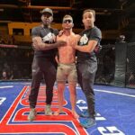 Jordan Leavitt Instagram - Glad to follow this super soldier off to battle🤓 #snlgang So proud of @ranchdressingmma Beautiful shifting right hook knockout that silenced the hometown crowd. Butte, Montana is beautiful. Hopefully we can come back again.