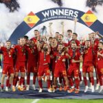 Jordi Alba Instagram – ¡¡¡CAMPEONESSSS!!! 👏🏻🏆🇪🇸

Muy contento por este momento y por poder disfrutarlo con todos los que formamos este equipo y los que nos han acompañado en el camino hasta aquí. 
Estoy muy orgulloso de todos vosotros!! 
Esta selección se merecía levantar de nuevo un título!! #NationsLeague