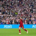 Jordi Alba Instagram – ¡¡¡CAMPEONESSSS!!! 👏🏻🏆🇪🇸

Muy contento por este momento y por poder disfrutarlo con todos los que formamos este equipo y los que nos han acompañado en el camino hasta aquí. 
Estoy muy orgulloso de todos vosotros!! 
Esta selección se merecía levantar de nuevo un título!! #NationsLeague