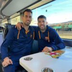 Jordi Alba Instagram - Amigo, después de tantas vivencias juntos, ¿qué puedo decirte que no sepas? Te marchas de tu casa dejando una huella imborrable en la historia del Barça. Más de 700 partidos y parte fundamental de tantos títulos y noches de gloria que todos los culers recordaremos siempre. Ha sido un gran orgullo compartir estos años a tu lado en el campo, y una suerte inmensa disfrutar de tu amistad y la de tu familia. ¡Os queremos mucho y os deseamos mucha suerte en lo que esté por venir! Gracias por todo, @5sergiob! ❤️