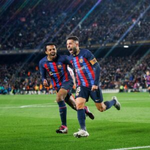 Jordi Alba Instagram - Vamossss!!! Partidazo del equipo!! Gracias a la afición por vuestro apoyo!! 💙❤️