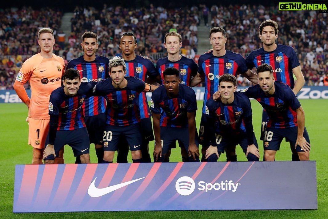 Jordi Alba Instagram - Muy contento por el gran partido de hoy. Veníamos de una semana complicada para el equipo y hoy necesitábamos este importante triunfo. Trabajamos, luchamos y lo conseguimos juntos. #forçabarça 🔛💪🏼💙❤️
