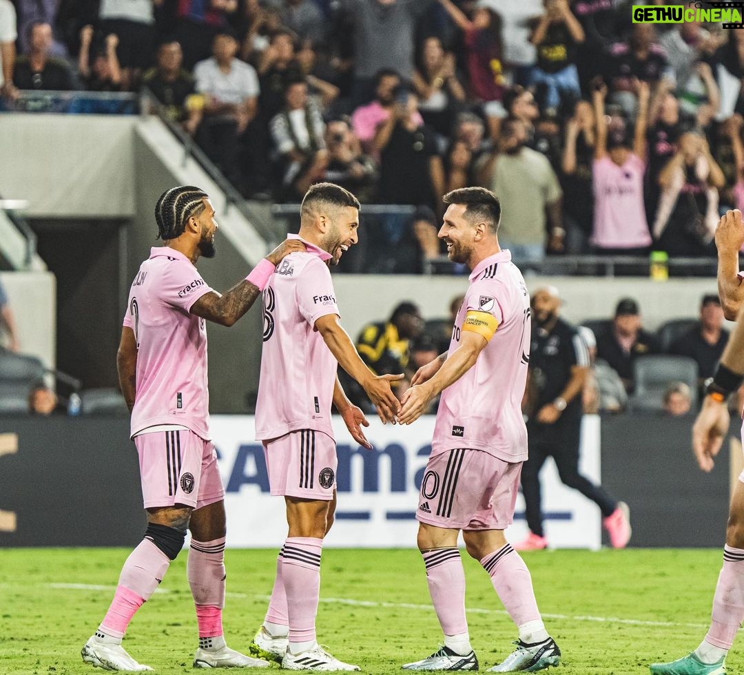 Jordi Alba Instagram - Victoria importante en una salida difícil como LA para seguir nuestro camino en la @mls… vamos!!