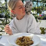 Jordyn Jones Instagram – my new best friend 💕 everyone say hi to Matcha 🥹 #munchkin #kitty West Hollywood, California