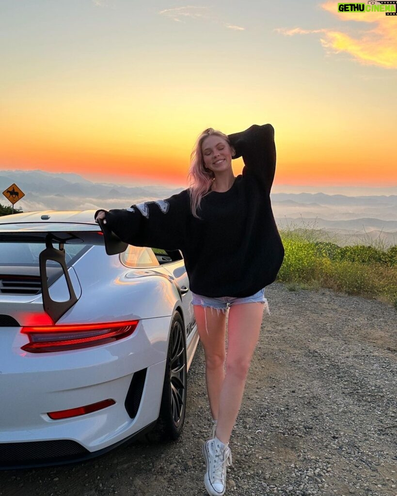 Jordyn Jones Instagram - chasing sunsets in California Malibu, California