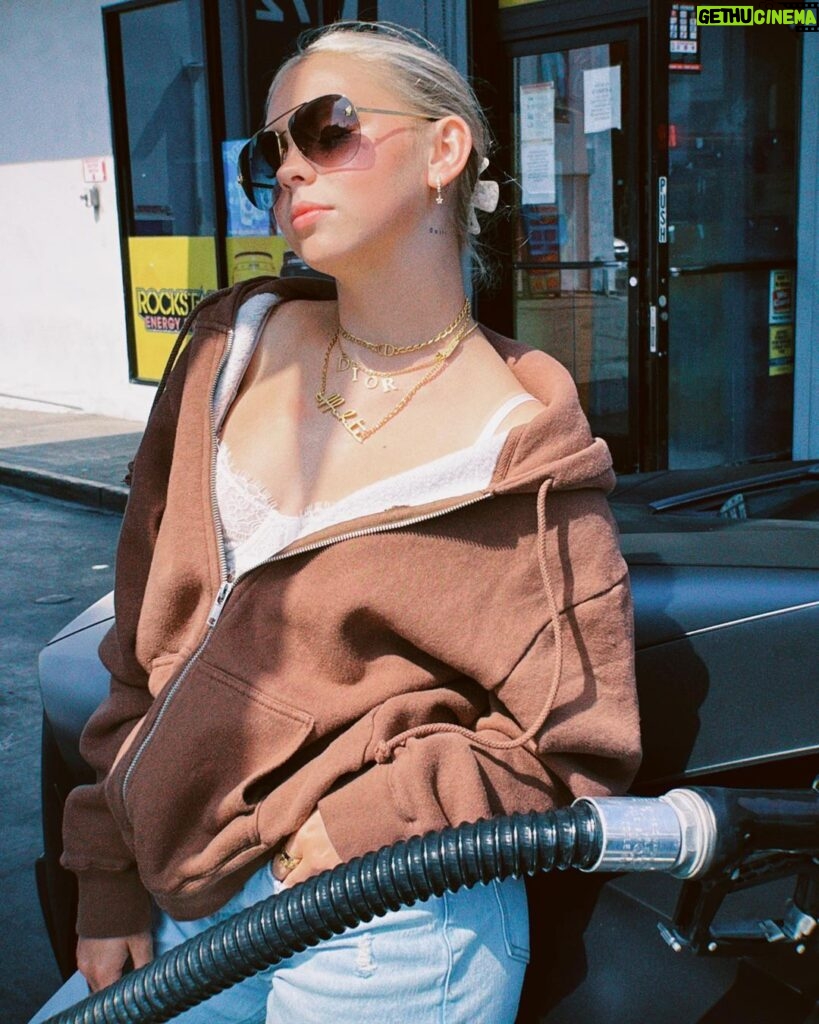 Jordyn Jones Instagram - whoever guesses my fill up correctly, wins free gas for a year 😩 West Hollywood, California