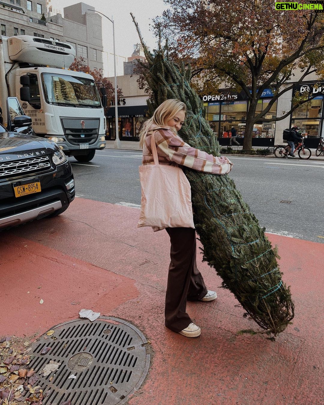 Jordyn Jones Instagram - ✨ jordyn finds a christmas tree ✨ Manhattan, New York