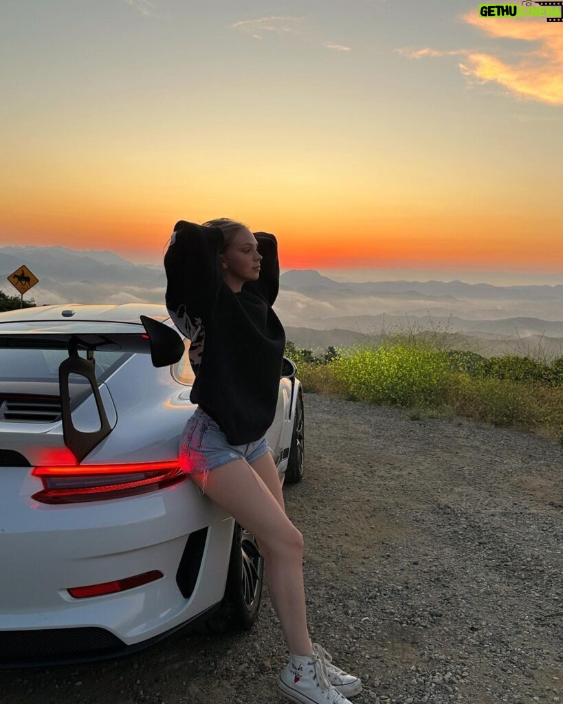 Jordyn Jones Instagram - chasing sunsets in California Malibu, California