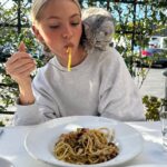 Jordyn Jones Instagram – my new best friend 💕 everyone say hi to Matcha 🥹 #munchkin #kitty West Hollywood, California