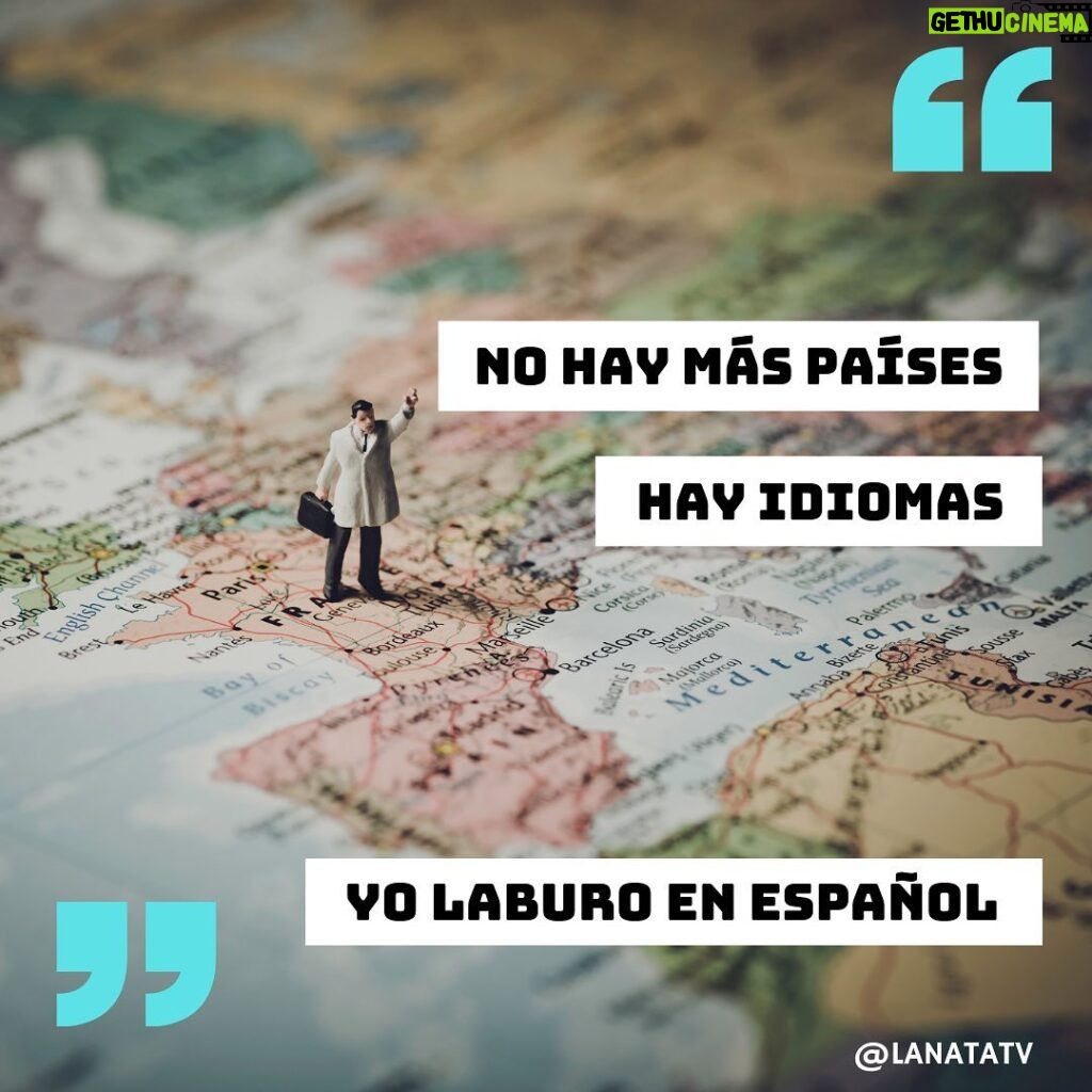 Jorge Ernesto Lanata Instagram - No hay más países. Hay idiomas. Yo laburo en español. #JorgeLanata #LanataTV #Lanata #hispanics #español #sinfronteras