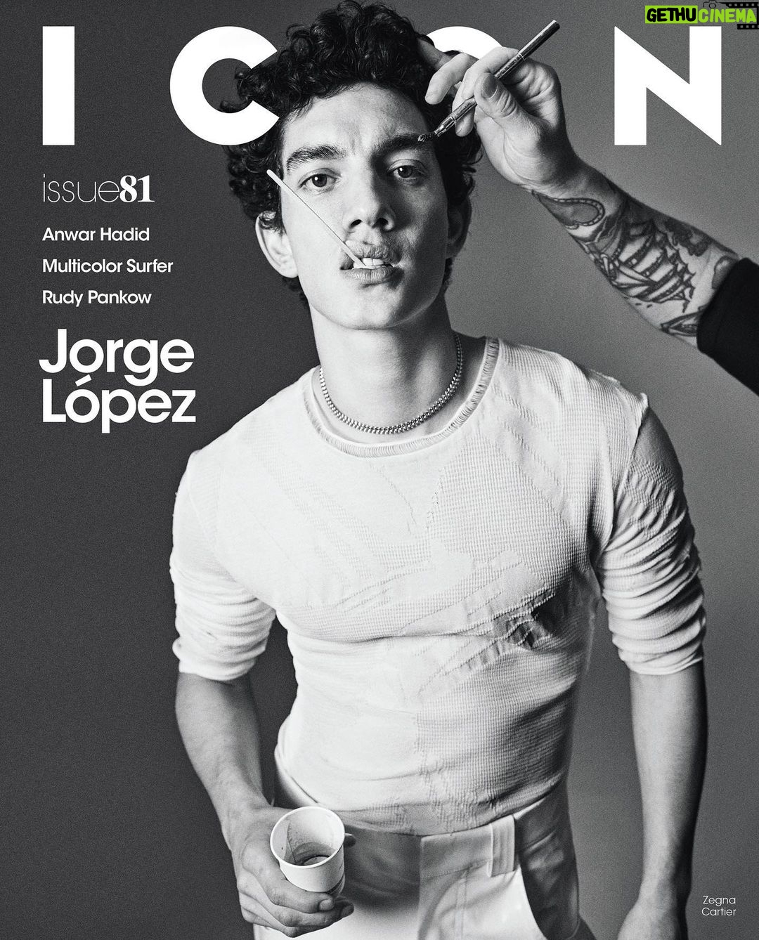 Jorge López Instagram - @jorgelopez_as stars on this cover of the new ICON – Out Soon! An actor, model, and dancer, Jorge López is conquering the world, country after country, platform by platform. He’s known for his role in the phenomenal series “Elite” but in the last two years he’s been filming in the USA (“Now and Then,” Apple TV+), Mexico (“Mala fortuna,” Prime Video), Brazil (“Summer Heat,” Netflix), and Spain (“Operación Marea Negra,” Prime Video). Having started from Chile, he’s become an internationally successful artist, all thanks to a casting that changed his life. Find out more in ICON 81, on newsstands from April 20. Don’t miss it! Attore, modello e ballerino, Jorge López sta conquistando il mondo, Paese dopo Paese, di piattaforma in piattaforma. È conosciuto per il ruolo nella serie fenomeno “Élite” ma negli gli ultimi due anni ha girato negli USA (“Now and Then”, AppleTV +), in Messico (“Mala fortuna", Prime Video), in Brasile (“L’alta stagione”, Netflix), in Spagna (“Operación Marea Negra”, Prime Video). Partito dal Cile, è diventato un artista poliedrico di fama internazionale, grazie ad un casting che gli ha cambiato la vita. Scoprite di più su ICON 81, in edicola dal 20 aprile. Non perdetelo! #JorgeLopez wears @zegnaofficial jewellery @cartier Photo by @giampaolosgura Styling by @edoardocaniglia Grooming: @ezio_diaferia_ Casting director: @vanessa.contini_ Producer: @leahcosgriff Interview by @juan__sanguino Editor in Chief: @andreatenerani Creative Director: @lucastoppinistudio Editor at Large: @angelo_pannofino #ICON #ICONmagazine
