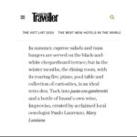 José Pedro Vasconcelos Instagram - É com muita honra que agradecemos a inclusão da Imani Country House nesta curta seleção de melhores Hotéis de Portugal feita pela Conde Nast Traveller e ao lado de hotéis tão prestigiados. Obrigada à Conde Nast Traveller e à jornalista Abigail Malbon.