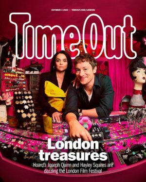 Joseph Quinn Instagram - For this week's cover we chatted to the stars of this year's most London movie – @josephquinn and @hayzsquires – about genius directors (we’re looking at you, @lunacarmoon), smelly sets and prawn toast 👃🏻

Read the interview at the link in our bio 👀

Photographer: @lauramgallant
Design Director: @bryanmayesdotcom
Video: @818FPV
Writer: @phildesem
Hair: @liztaw
Make-Up: @JustineJenkins using @etalbeautycollective
Styling: @mrfabioimmediato
Location: @alfiesantiques.
Special thanks to @thirteeninteriors , @goldsmithperris , @lindabeevintage

Joseph Quinn wears trousers @amiparis, t-shirt is @dior, shirt is @fendi, ring @giovanniraspini and watch is @orienteurope. Look two, Joseph wears @closedofficial trousers, shirt and shoes are @amiparis

Hayley Squires suit is @safiyaa_official, earrings are @giovanniraspini. Look two, Hayley wears @fendi top and trousers, earrings are @giovaanniraspini