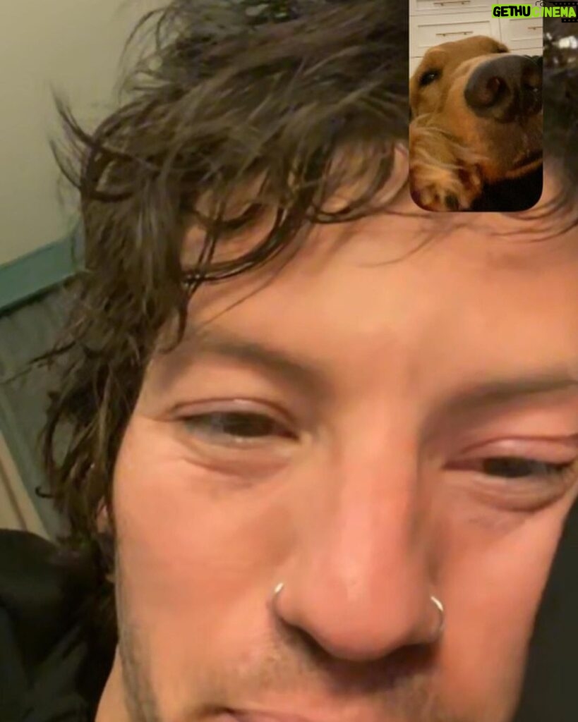 Josh Dun Instagram - leave for 2 days and he blows up my FaceTime just to say nothing Jim Jam Time