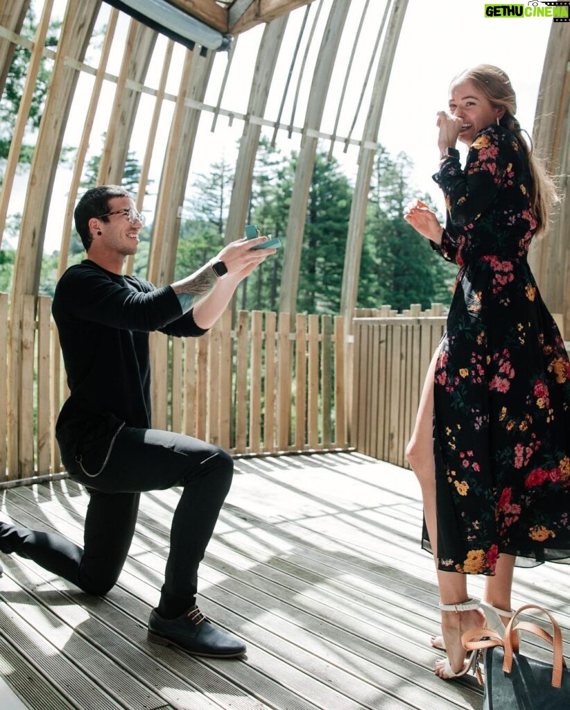 Josh Dun Instagram - I found a tree house in the woods in New Zealand and proposed to my girl. She my dude for life. I love you Debby