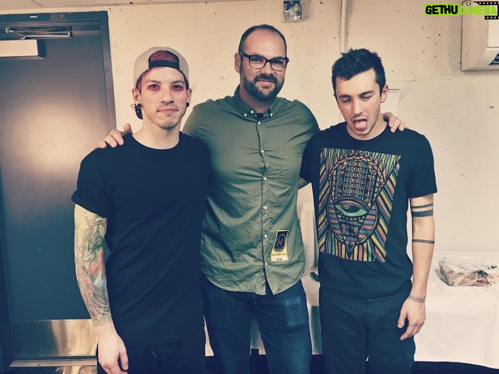 Josh Dun Instagram - can't really describe what kind of band Death Cab for Cutie has been to me in my life, and what kind of a drummer Jason McGerr has been for me to look up to. I hope to be like him as I continue playing music.