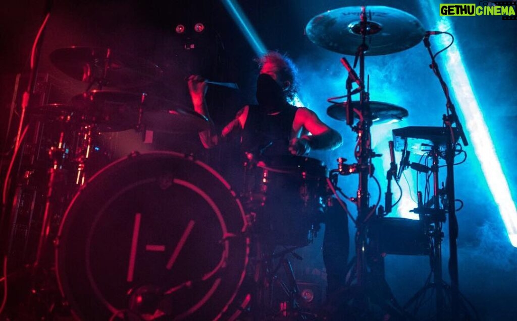 Josh Dun Instagram - me, josh, on the drums. in Canada. I love Canada. I love the drums.