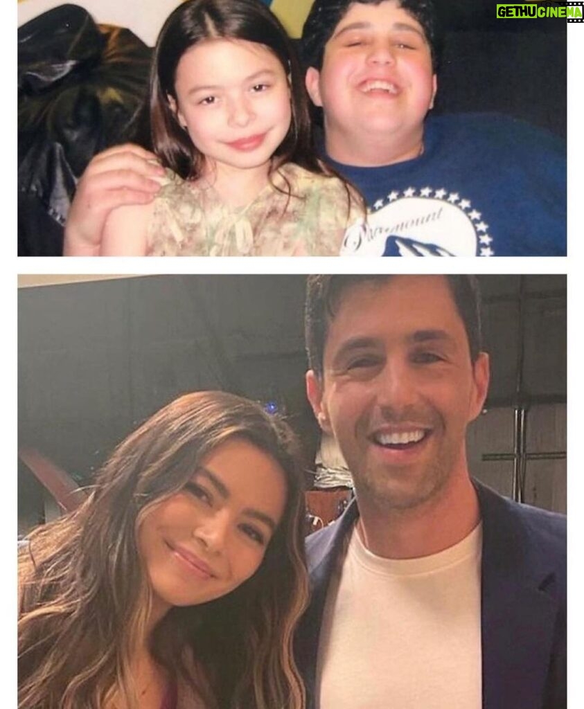 Josh Peck Instagram - I SEE NO DIFFERENCE @mirandacosgrove #tbt