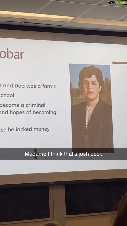 Josh Peck Instagram - Big fan of education. #pabloescobar #notpablo