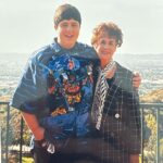 Josh Peck Instagram - Shoutout to my Grandma Mae in heaven and also Phat Farm for making a 3X button up. #mykeys #tbt