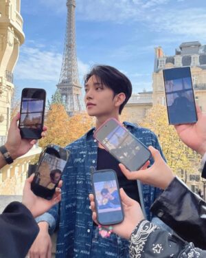 Joshua Instagram - Happy memories in Paris 💙 #marni