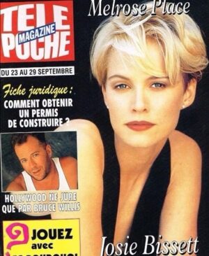 Josie Bissett Instagram - Ah,the good ol’ days 💕

#ThrowbackThursday #TBT #1997 #melroseplace #Telepoche #Telepochemagazine #90sfashion #shorthair