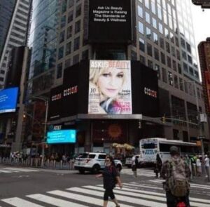 Josie Bissett Instagram - Congratulations @askusbeautymagazine. I can't believe my eyes! Times Square! What?! This is so exciting and well deserved! If you haven't had a chance to check out #askusbeautymagazine you can read the magazine and my article (just click the link to download in my bio!) I read it cover to cover on a flight. It left me feeling super inspired and full of hope. Thank you @theplasticsurgerycoach for your interview and capturing the true essence of who I am as person. I really truly  loved it and look forward to reading the next one! Check it out and let me know what you think!

.

#josiebissett
#forwomenbywomen 
#agelessbeauty 
#beautyandwellness 
#beautymagazine 
#magazinelaunch 
#womenwhoinspire 
#womenempowerment 
#askusbeautymagazine