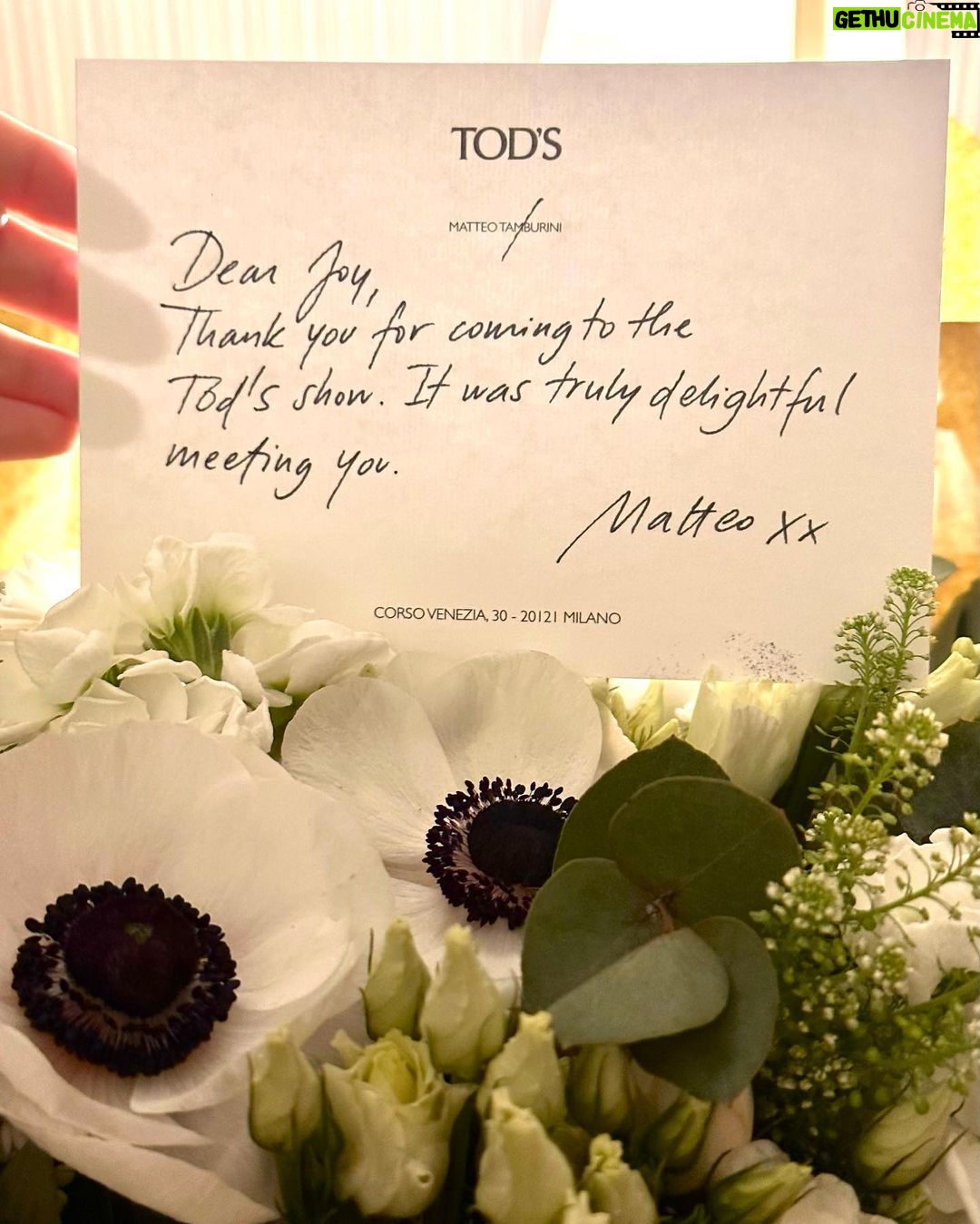 Joy Instagram - @tods @mt_matteotamburini 🤍 #TodsFW24 Milan, Italy