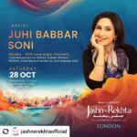 Juhi Babbar Instagram - @jashnerekhtaofficial Embrace the grandeur of Jashn-e-Rekhta, the world's largest Urdu language and cultural extravaganza, making its debut in London! Urdu, the fourth most widely spoken language in England and Wales and the third in the heart of London takes center stage. Join us to celebrate this vibrant heritage. Discover the stellar lineup of artists gracing Jashn-e-Rekhta London. Saturday, October 28, 2023, at Westminster Chapel, Buckingham Gate, SW1E 6BS. 11:00 AM - 10:00 PM @juuhithesoniibabbar @abisampa @rushilmusic @orchestralqawwaliproject @dastangoi_collective @darain_s @shinjinikulkarni @writetodanish @kumar.arunima It's a celebration like never before! For more information, visit the festival website jashnerekhta.org.uk (link in bio) #myplay #withloveaapkisaiyaara #ekjutetheatregroup #artist #lineup #jashnerekhta #london #JuhiBabbarSoni