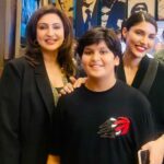 Juhi Babbar Instagram - FARREY holds an exceptionally special place in my heart❤️ as I am sharing the screen with my very first student , Alizeh🙌❤️ Wishing you great luck today with the release💫May this film open doors to countless opportunities for you🌟 I have always, and will always, admire your unwavering confidence and your discerning choice of steering clear from the conventional glamour-centric roles often found in Bollywood💖 How this film has finally happened is also a story for another day😊but I am genuinely happy that it did because, there couldn't be a more fitting launch for you👍 To say you've done absolute justice to your character would be an understatement. Witnessing your growth and your tireless dedication day and night fills me with immense joy❤️ Love you My Girl, Alizeh, you have definitely done all of us Proud, your Parents Atul and Alvira, Salman( Mamu), and your Nana (Salim Uncle) Also what better day than today,to receive all the love and blessings on your Nana's birthday🤗 Bless you Baby✨🙌🏻 #farreh #skfilmsofficial #reellifeproduction #alizeh #proudmoment #bollywood #premiere #newfilm #student #intheatresnow #juhibabbarsoni #Imaanbabbarsoni #memories #special night