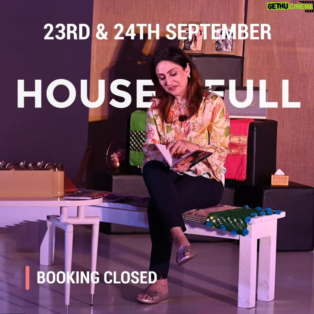 Juhi Babbar Instagram - We have received an overwhelming response from the audience for "With Love, Aap Ki Saiyaara", written, directed and acted by Juhi Babbar Soni, and both the shows on 23rd & 24th September are housefull. See you tomorrow at KCC amphitheatre at 6:00 PM. Gearing up! #KolkataCentreForCreativity #KCC #KCCAnamika #WithLoveAapKiSaiyaraa #JuhiBabbarSoni #EmpoweringWomen #CulturalEventKolkata #PerformingArts #Theatre #Drama #ModernIndianWomen #CelebrateWomen Kolkata Centre for Creativity