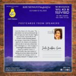 Juhi Babbar Instagram – 📬✨ Postcard Series: Authors Share Thoughts on the Khushwant Singh Literary Festival 📚🎉

Join us on a journey through the minds of literary luminaries as they pen their thoughts on the Khushwant Singh Literary Festival. In the spirit of the great Khushwant Singh himself, who was known for his wit and wisdom.

The KSLitFest is like a reunion of kindred spirits, where literature is the unifying language. It’s where stories come alive, and the love for words is celebrated. May this festival continue to inspire generations. 

Khushwant Singh himself reveled in the joy of sending out postcards, sharing his thoughts, and fostering connections. Just like his books, each postcard would be a glimpse into his wit, humor, and profound wisdom.

Join us in celebrating the spirit of literature and the legacy of Khushwant Singh at the Khushwant Singh Literary Festival! 💌📖 
#kslitfest2023 #kasauli #khushwantsingh #bethechange
 #LiteraryJourney #PostcardThoughts #KhushwantSinghLegacy Kasauli