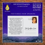 Juhi Babbar Instagram – 📬✨ Postcard Series: Authors Share Thoughts on the Khushwant Singh Literary Festival 📚🎉

Join us on a journey through the minds of literary luminaries as they pen their thoughts on the Khushwant Singh Literary Festival. In the spirit of the great Khushwant Singh himself, who was known for his wit and wisdom.

The KSLitFest is like a reunion of kindred spirits, where literature is the unifying language. It’s where stories come alive, and the love for words is celebrated. May this festival continue to inspire generations. 

Khushwant Singh himself reveled in the joy of sending out postcards, sharing his thoughts, and fostering connections. Just like his books, each postcard would be a glimpse into his wit, humor, and profound wisdom.

Join us in celebrating the spirit of literature and the legacy of Khushwant Singh at the Khushwant Singh Literary Festival! 💌📖 
#kslitfest2023 #kasauli #khushwantsingh #bethechange
 #LiteraryJourney #PostcardThoughts #KhushwantSinghLegacy Kasauli