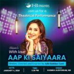 Juhi Babbar Instagram - SAIYAARA is embarking on 2024 with enthusiasm and a stellar beginning! 💕✨ Ekjute’s play 'With Love, Aap Ki Saiyaara' will be on the stage of One of the Top most Business schools of our country, which also holds a Global Ranking, namely ISB ( Indian School of Business). 🌟 We are performing our inaugural show of the year, at the Hyderabad 'state of arts' Campus of ISB which is spread over 260 acres, and I must say this campus is not just a space; it's an ecosystem of knowledge and innovation.✨ Immense gratitude to Ashwini Chhatre Ji, Deepti Soni Ji, and Bharti Institute of Public Policy, ISB, for this exceptional opportunity!✨🙌🏻 Last but not least, a special Thank you to Dr. Aarushi Jain ji who witnessed our performance in Baddi and promised to invite the play to ISB🙏✨ #MyPlay #SaiyaarainHyderabad #Ekjutetheatregroup #Withloveaapkisaiyaara #PublicPolicyDialogues #BhartiInstituteofPublicPolicy #IndianSchoolofBusiness #ISBHyderabad #Gratitude #ISBExperience #FirstShowof2024 #SimpleJoy #HyderabadMagic #ExcitingBeginnings #TopBusinessSchools #ThankYouAll #JuhiBabbarSoni