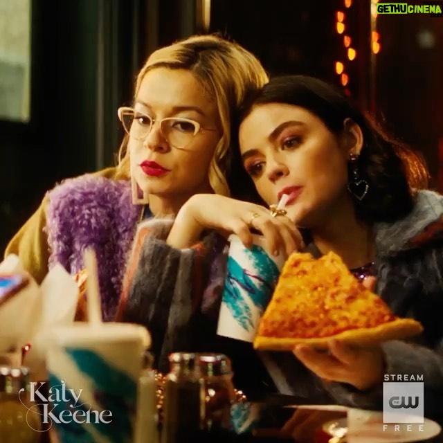 Julia Chan Instagram - 🍕 + 👯‍♀️👯‍♀️ = 💯 Stream @cw_katykeene on @thecw app and @hbomax from weds! West Village, New York City