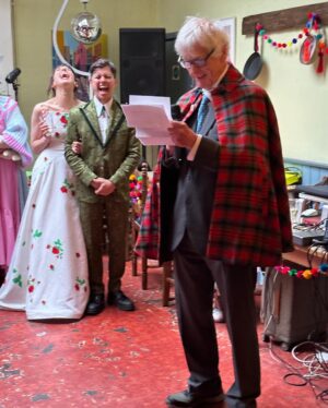 Julia Pott Instagram - Happy Poppa Woppa’s day to a man who had this family tartan cape custom made at the age of 18, is the greatest dancer and speech giver in all universes, will forage for chuppah poles with you at midnight, will support your decision to have your first dance be a slow dance to 2 become 1 by the spice girls even though he invested exclusively in boyzone merchandise for your entire childhood. I love you dad, I couldn’t dream of a better one.