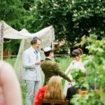 Julia Pott Instagram - Wedding on 🎞️ by Adina at @hackneycityfarm_official First picture is very serious conversation about bubbles.
