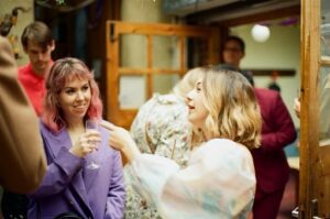 Julia Pott Instagram - Wedding on 🎞️ by Adina  at @hackneycityfarm_official 
First picture is very serious conversation about bubbles.