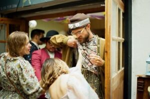 Julia Pott Instagram - Wedding on 🎞️ by Adina  at @hackneycityfarm_official 
First picture is very serious conversation about bubbles.