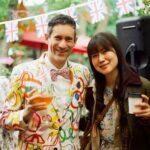 Julia Pott Instagram - Wedding on 🎞️ by Adina at @hackneycityfarm_official First picture is very serious conversation about bubbles.