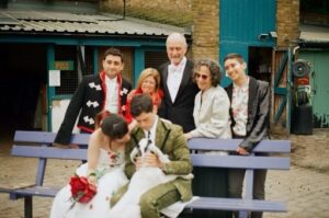 Julia Pott Instagram - Wedding on 🎞️ by Adina  at @hackneycityfarm_official 
First picture is very serious conversation about bubbles.