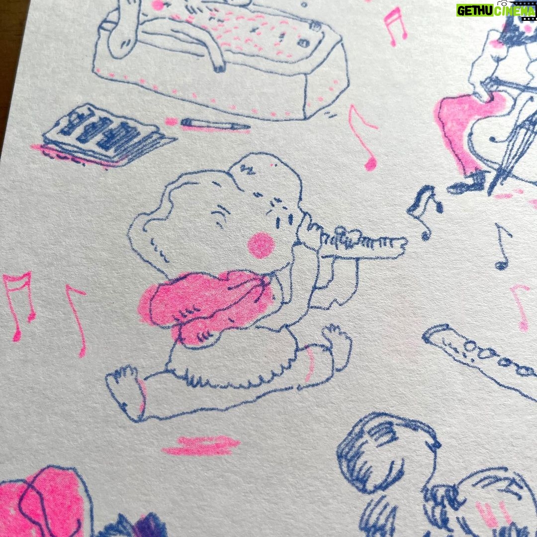 Julia Pott Instagram - Risograph details 👀