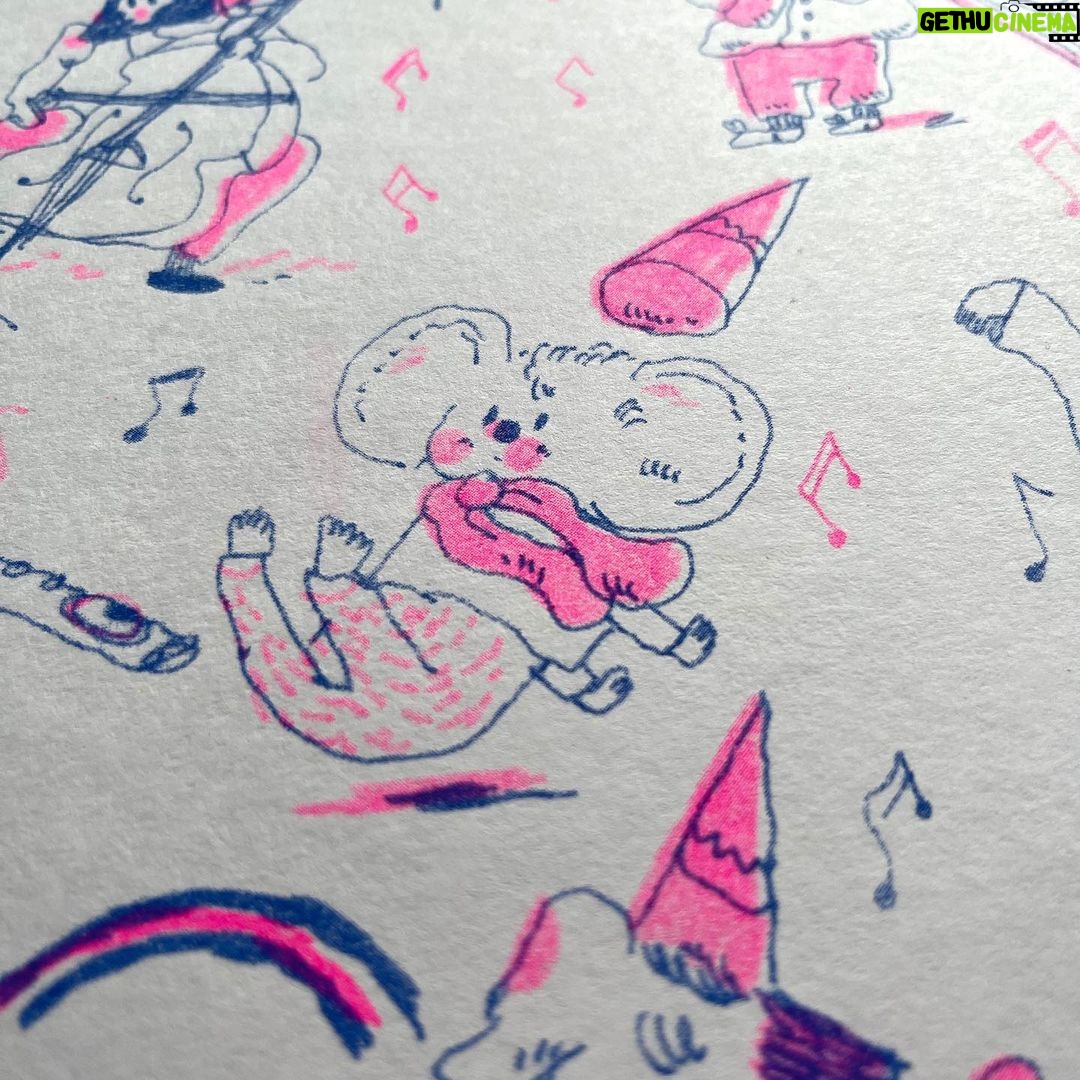 Julia Pott Instagram - Risograph details 👀