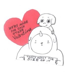 Julia Pott Instagram - Happy Valentine’s Day! Valentine’s cards by the brilliant Graham Falk!