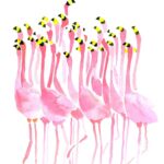 Julia Pott Instagram - I painted these flamingos for the @rachelantonoff spring/summer 2023 line!