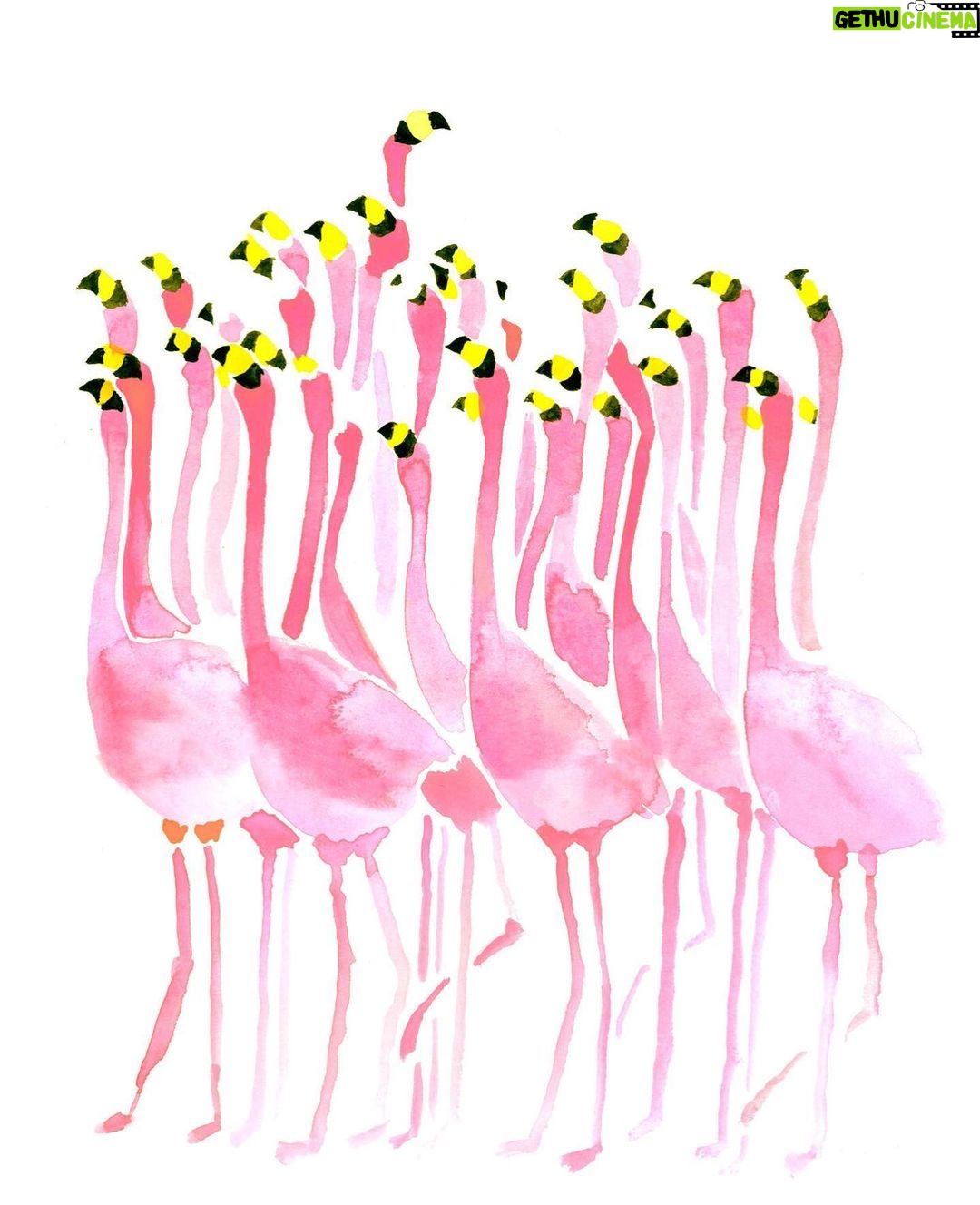 Julia Pott Instagram - I painted these flamingos for the @rachelantonoff spring/summer 2023 line!